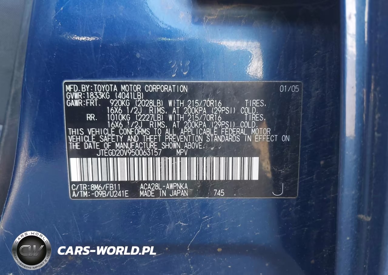 2005 Toyota Rav4 VIN:JTEGD20V950063157 - 9