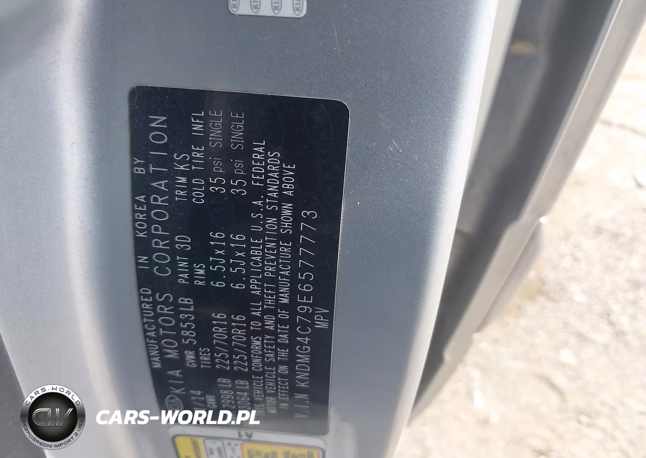 2014 Kia Sedona Lx VIN:KNDMG4C79E6577773 - 9