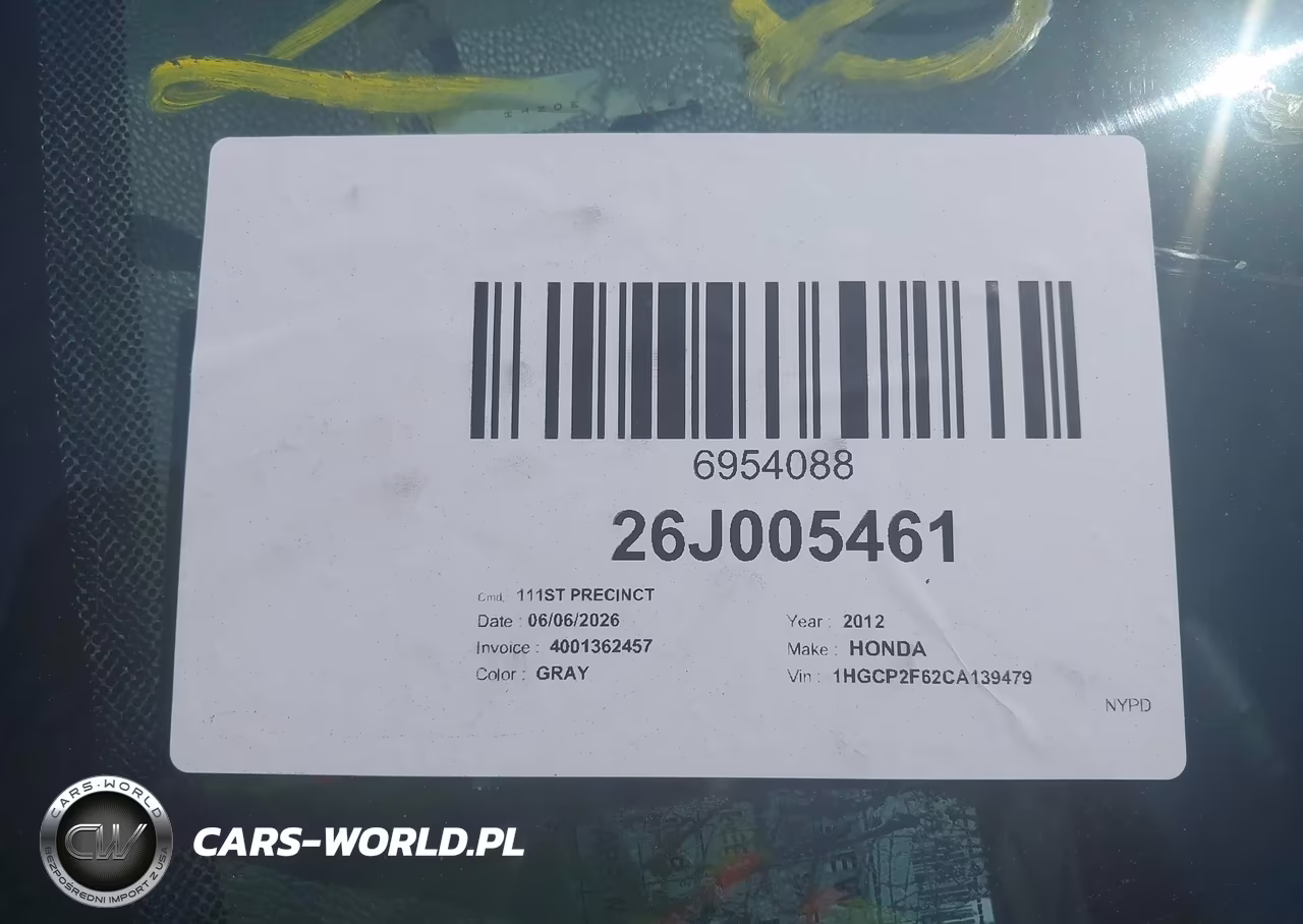 2012 Honda Accord 2.4 Se VIN:1HGCP2F62CA139479 - 17