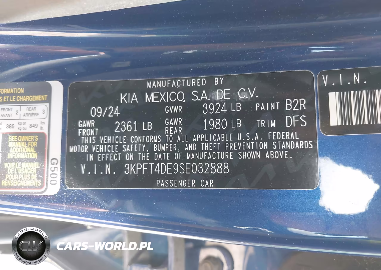2025 Kia K4 Lxs VIN:3KPFT4DE9SE032888 - 9