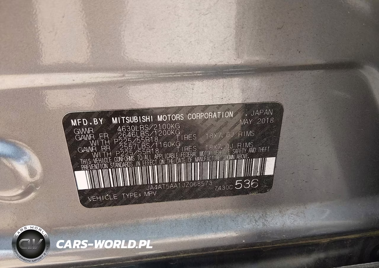 2018 Mitsubishi Eclipse Cross Se-Sel VIN:JA4AT5AA1JZ068573 - 9
