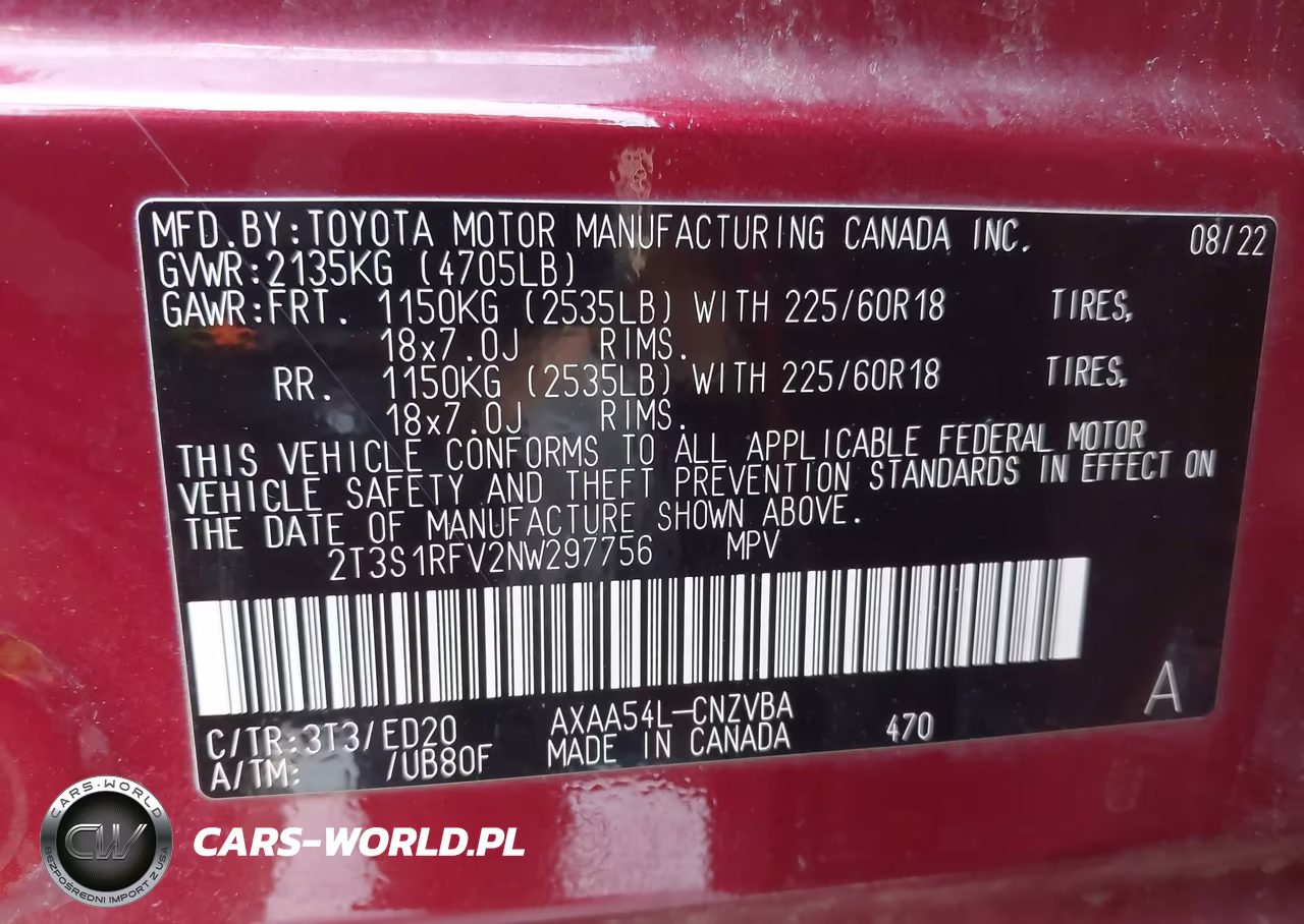 2022 Toyota Rav4 Trd Off Road VIN:2T3S1RFV2NW297756 - 9