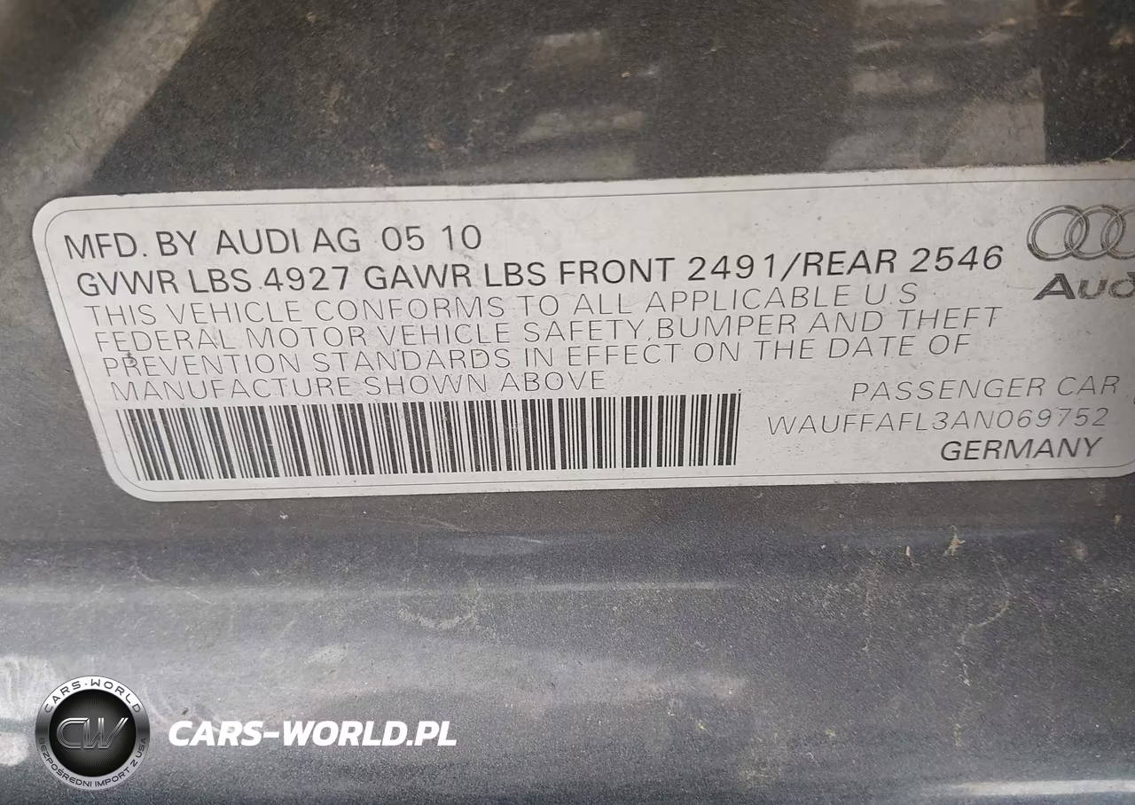 2010 Audi A4 2.0T Premium VIN:WAUFFAFL3AN069752 - 9