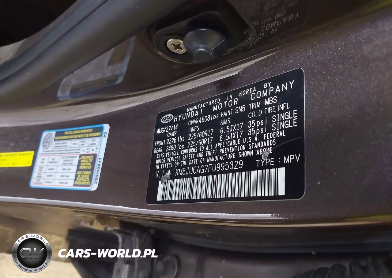 2015 Hyundai Tucson Se VIN:KM8JUCAG7FU995329 - 9