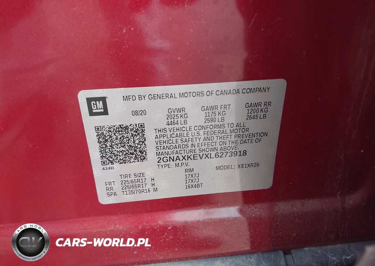 2020 Chevrolet Equinox Fwd Lt 1.5L Turbo VIN:2GNAXKEVXL6273918 - 9