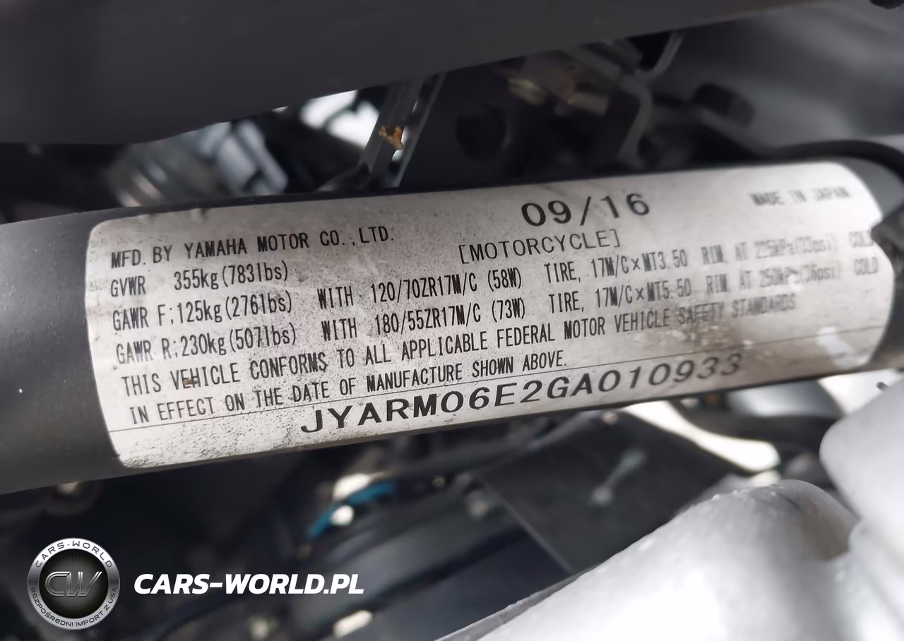 2016 Yamaha Fz07 VIN:JYARM06E2GA010933 - 10