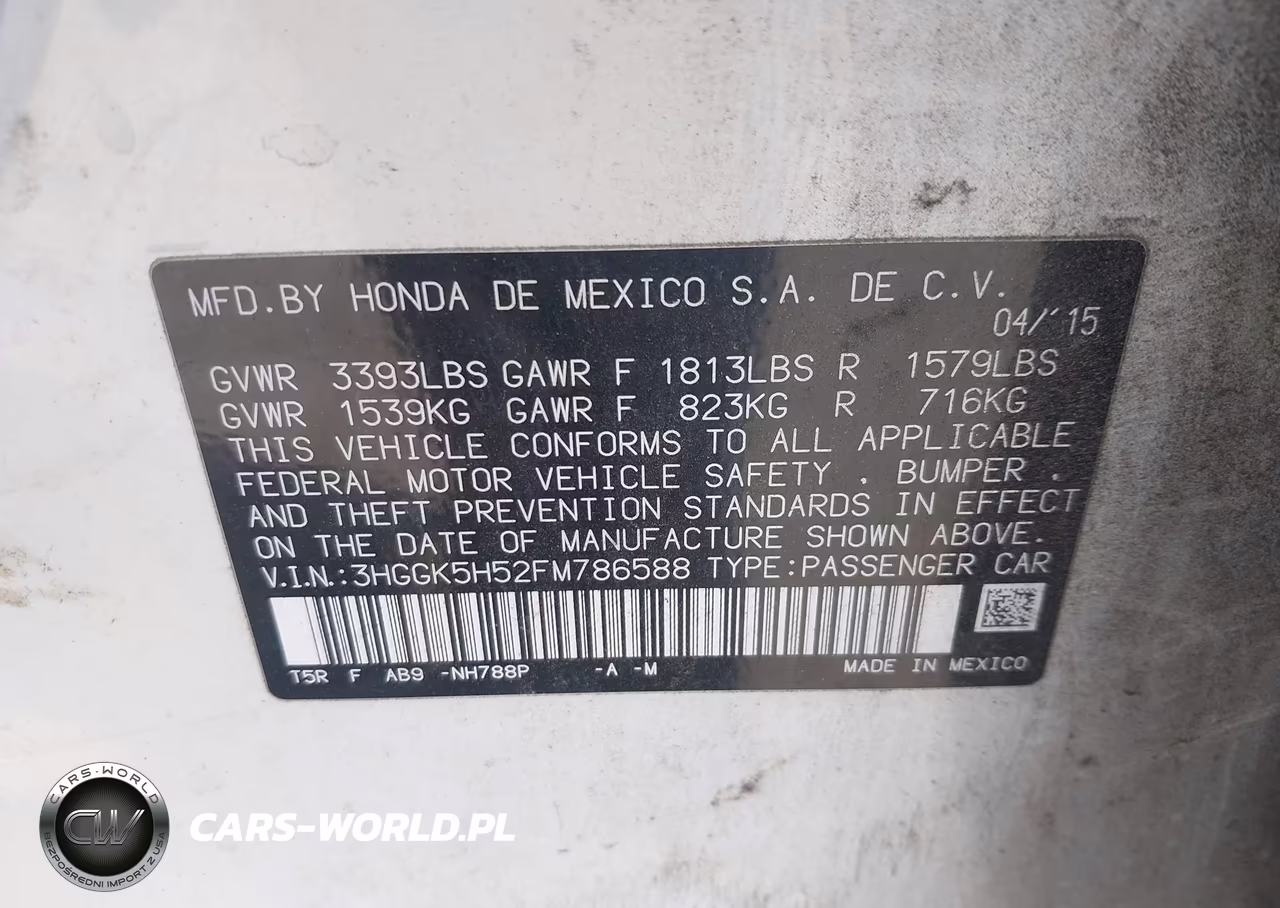 2015 Honda Fit Lx VIN:3HGGK5H52FM786588 - 9