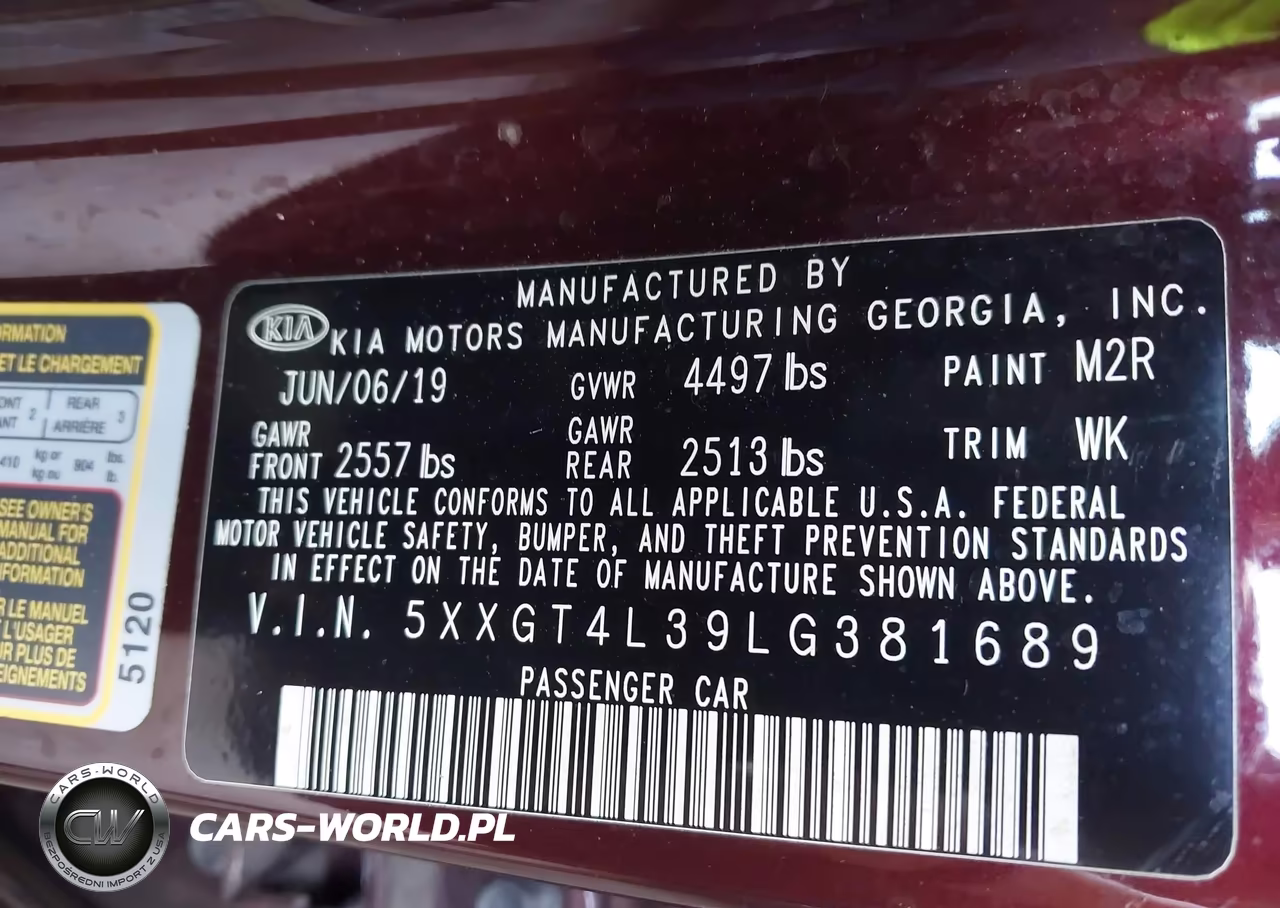 2020 Kia Optima Lx VIN:5XXGT4L39LG381689 - 9