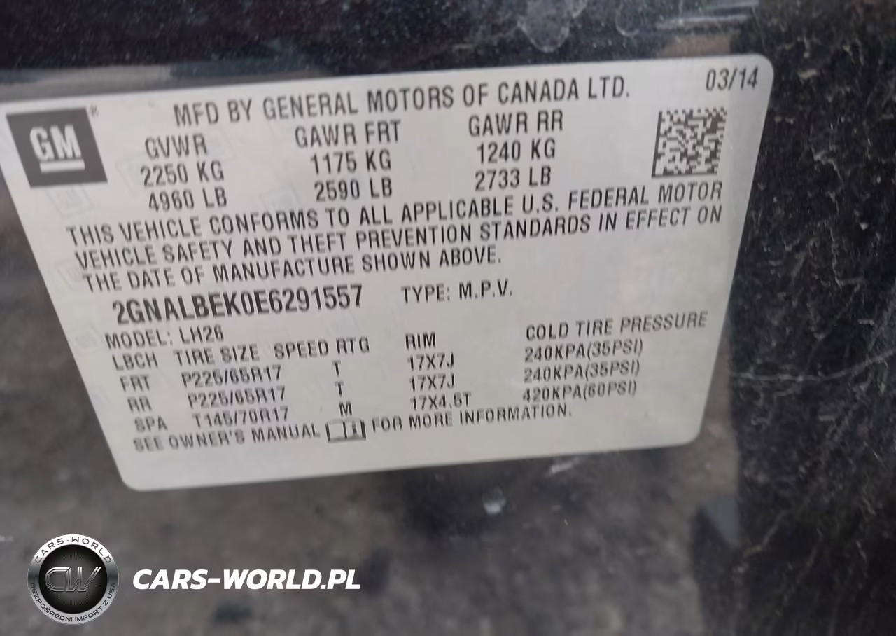 2014 Chevrolet Equinox Lt VIN:2GNALBEK0E6291557 - 9