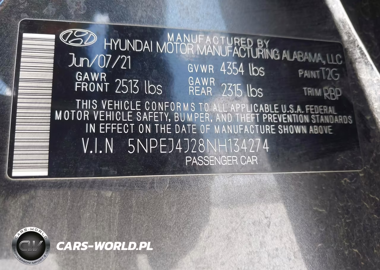 2022 Hyundai Sonata Sel Plus VIN:5NPEJ4J28NH134274 - 9