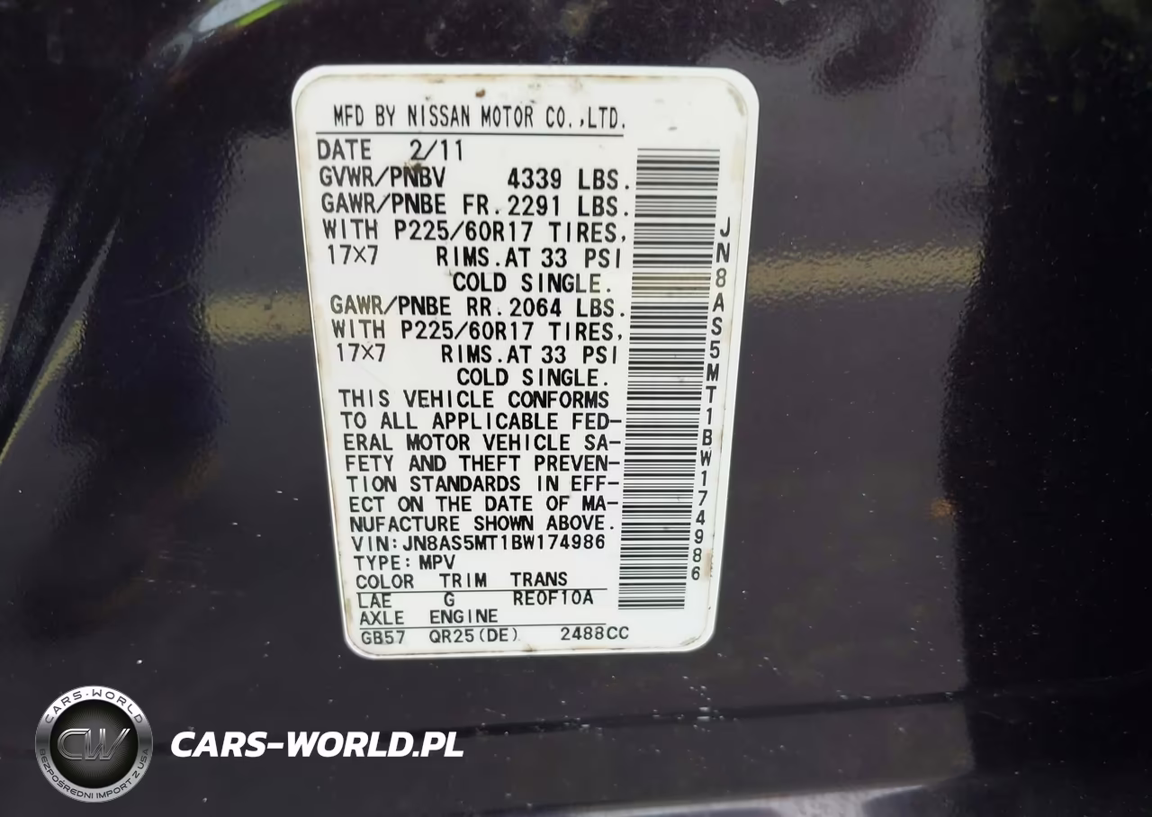 2011 Nissan Rogue Sv VIN:JN8AS5MT1BW174986 - 9
