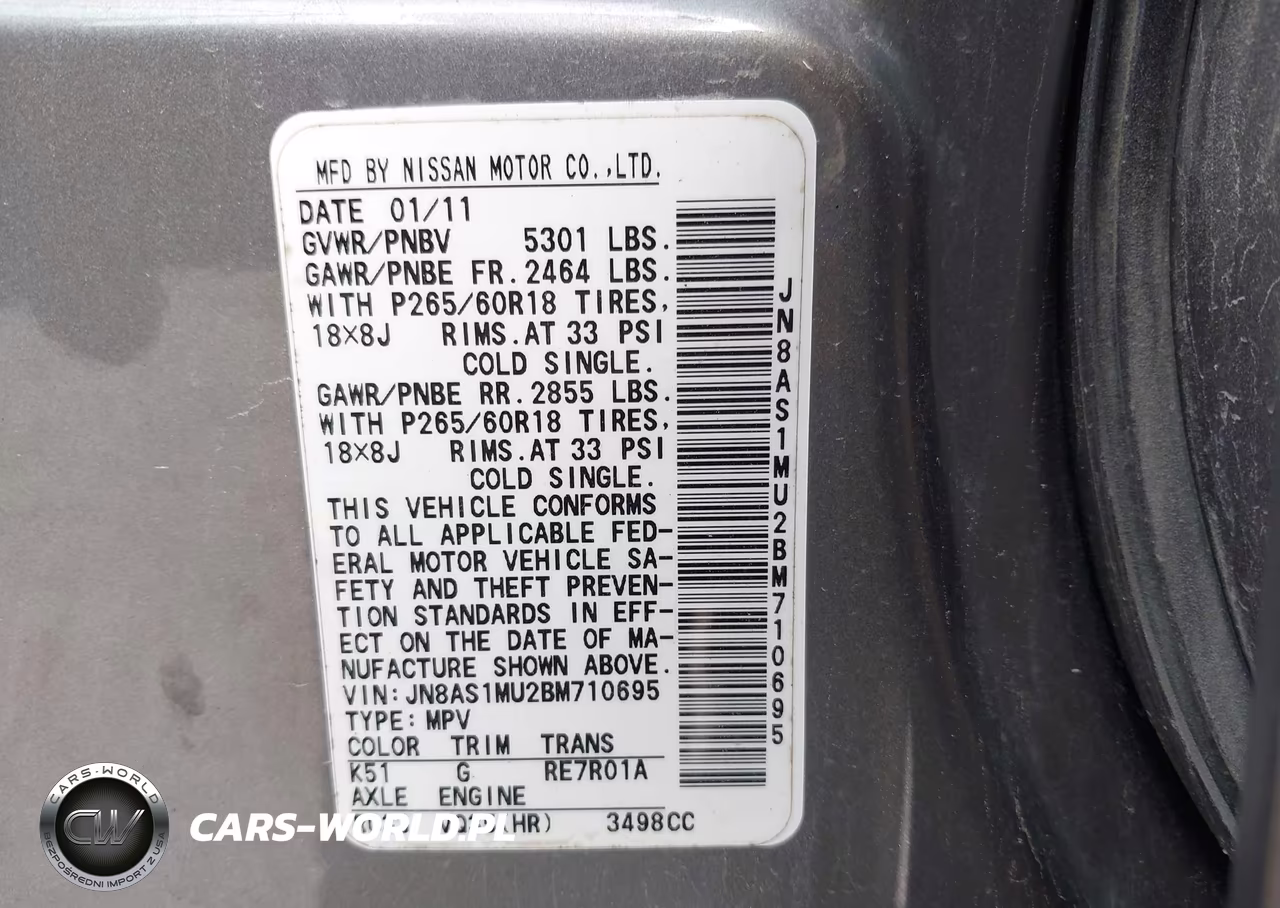 2011 Infiniti Fx35 VIN:JN8AS1MU2BM710695 - 9
