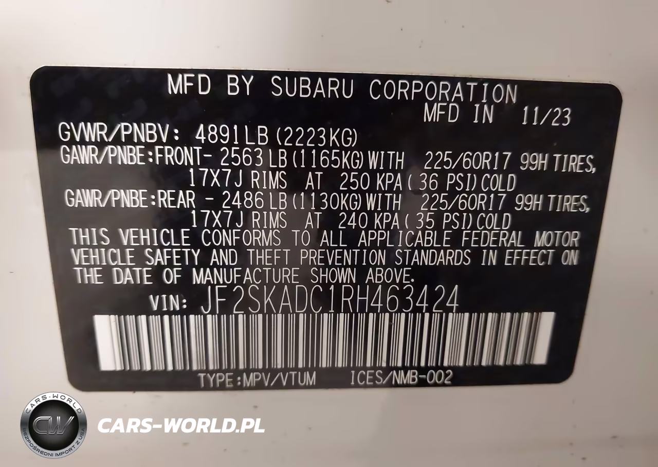 2024 Subaru Forester Premium VIN:JF2SKADC1RH463424 - 9