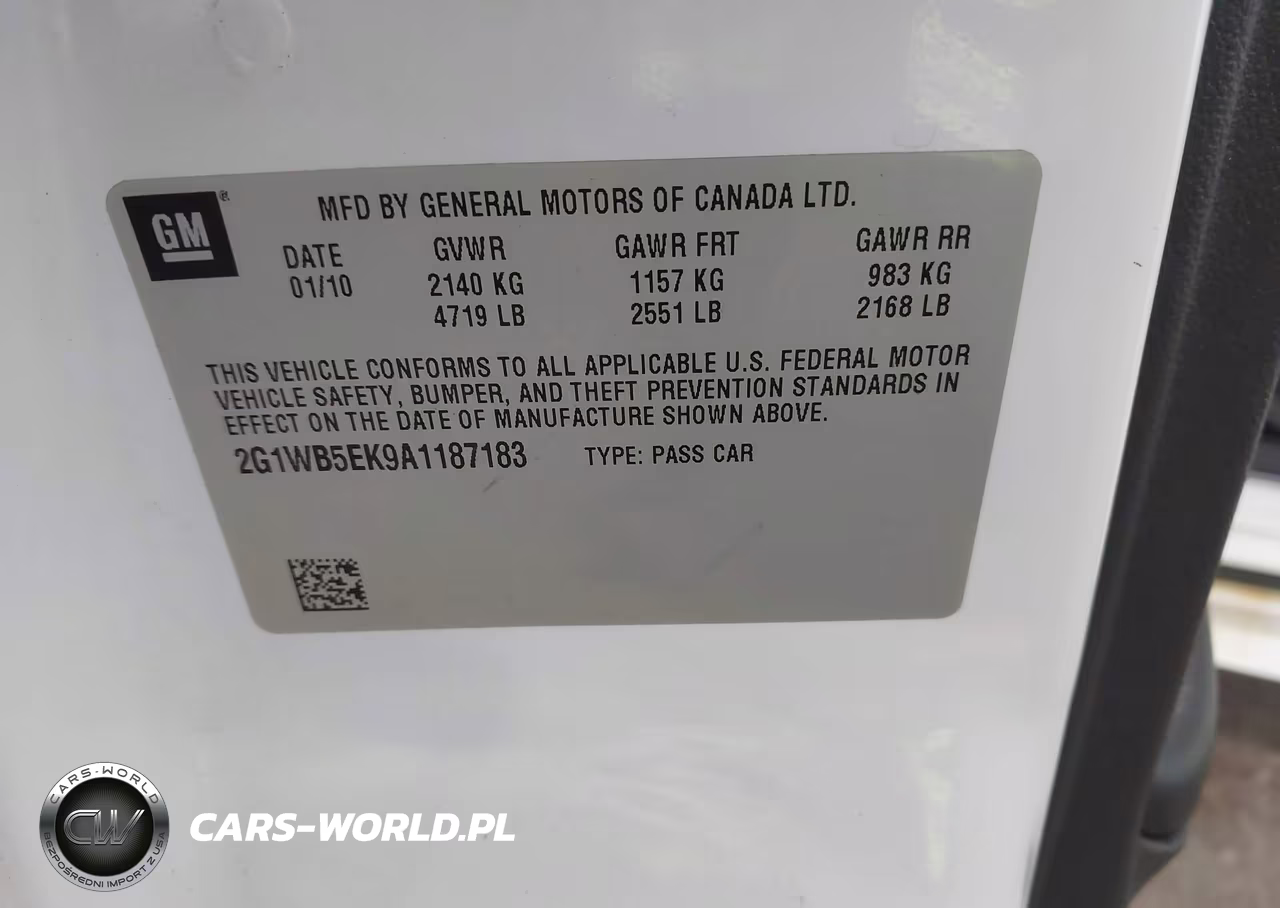 2010 Chevrolet Impala Lt VIN:2G1WB5EK9A1187183 - 9