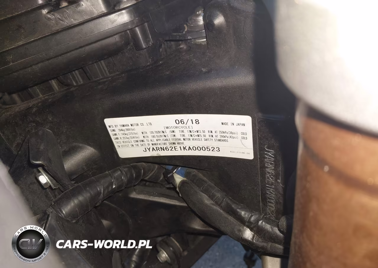 2019 Yamaha Mtt09 Gt VIN:JYARN62E1KA000523 - 10