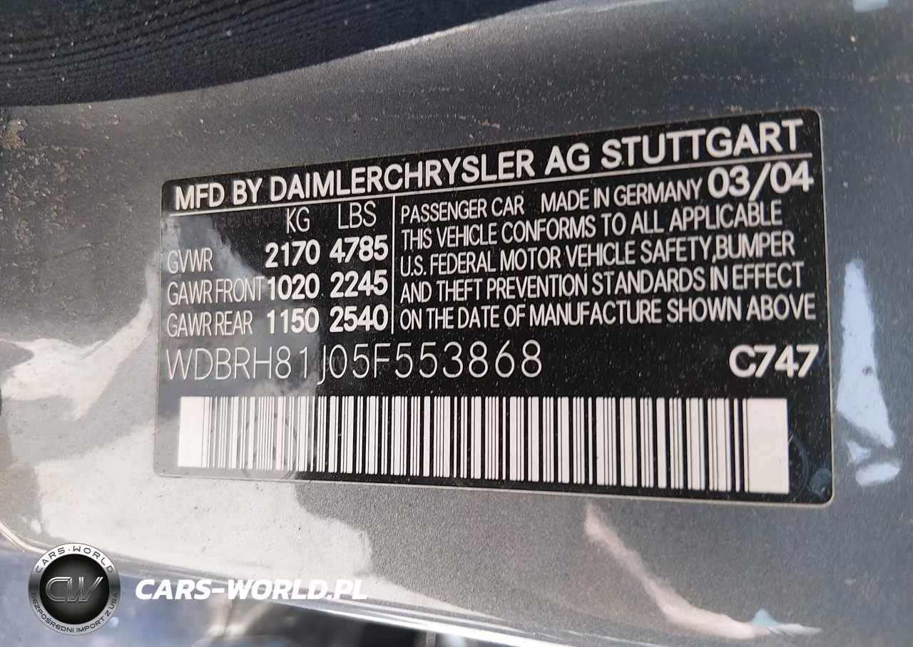 2005 Mercedes-Benz C 240 Luxury 4Matic VIN:WDBRH81J05F553868 - 9