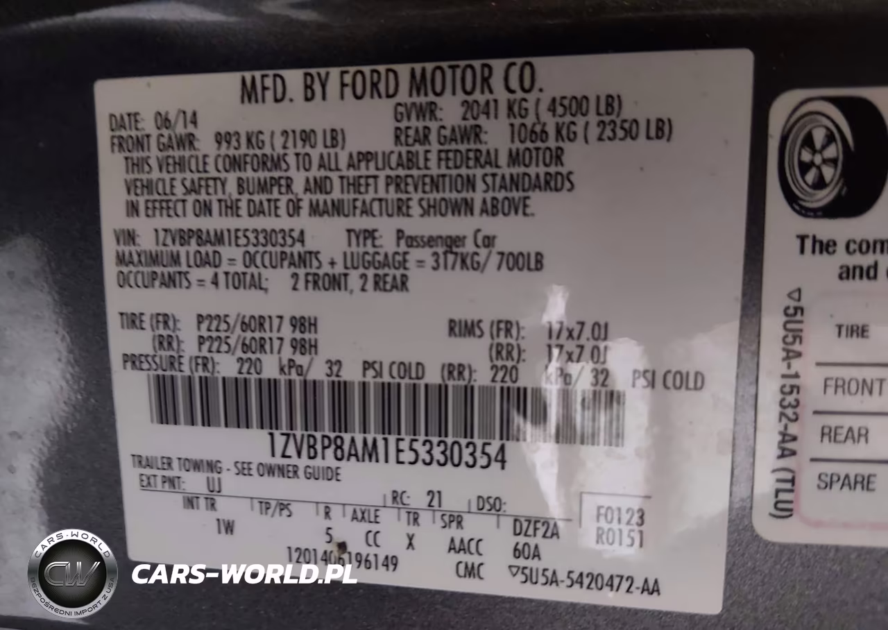 2014 Ford Mustang VIN:1ZVBP8AM1E5330354 - 9
