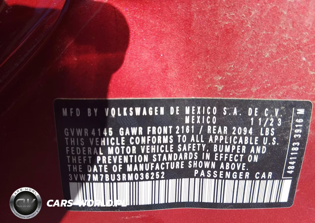 2024 Volkswagen Jetta 1.5T Se VIN:3VW7M7BU3RM036252 - 9