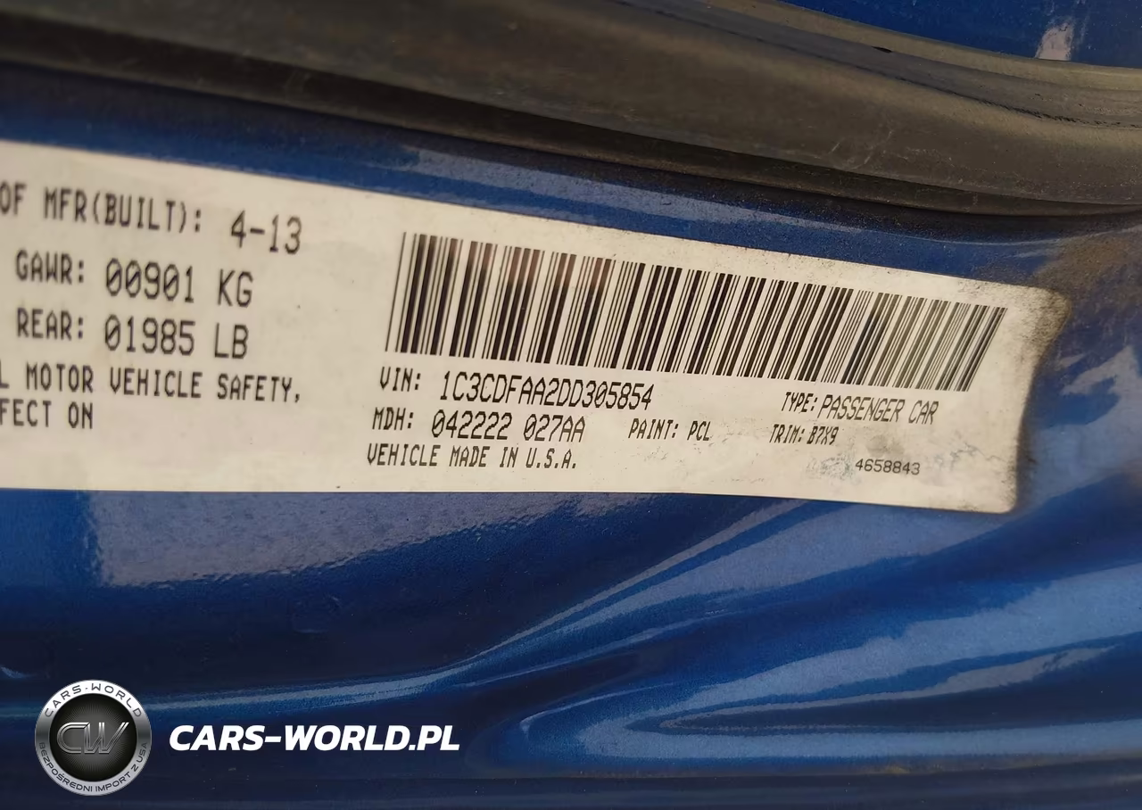 2013 Dodge Dart Se VIN:1C3CDFAA2DD305854 - 9