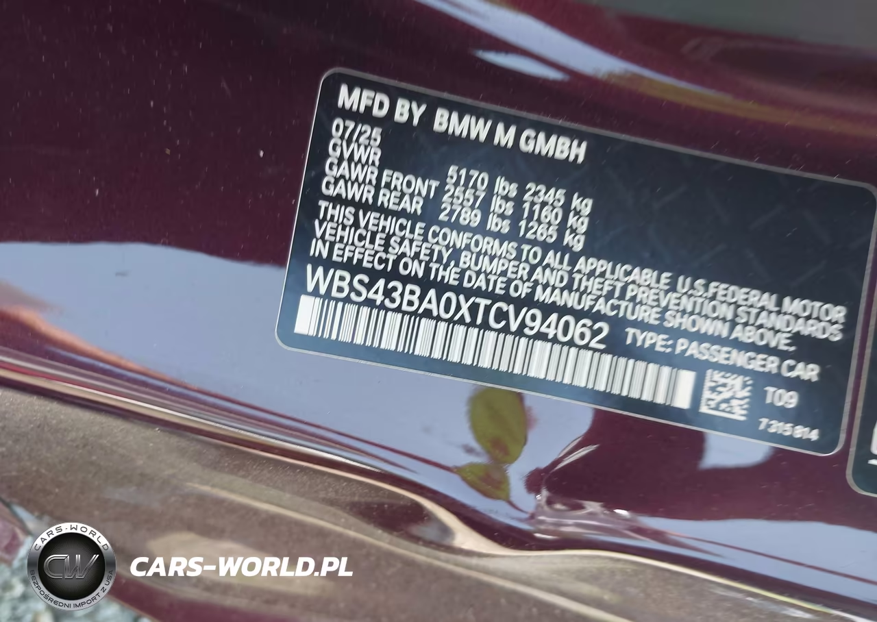 2026 BMW M4 Competition xDrive VIN:WBS43BA0XTCV94062 - 9