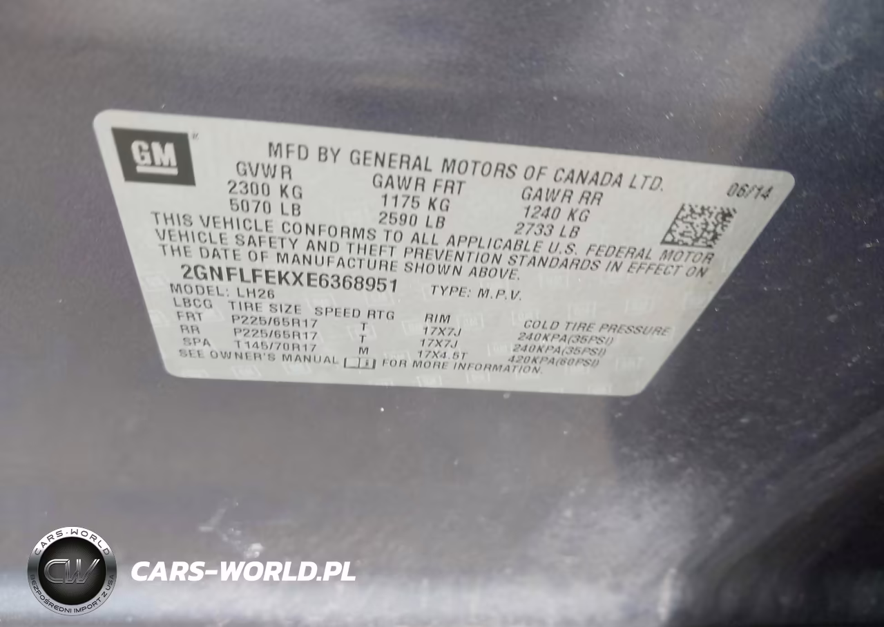 2014 Chevrolet Equinox Lt VIN:2GNFLFEKXE6368951 - 9