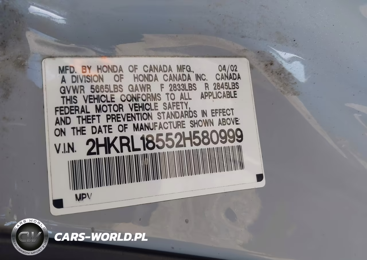 2002 Honda Odyssey Lx VIN:2HKRL18552H580999 - 9