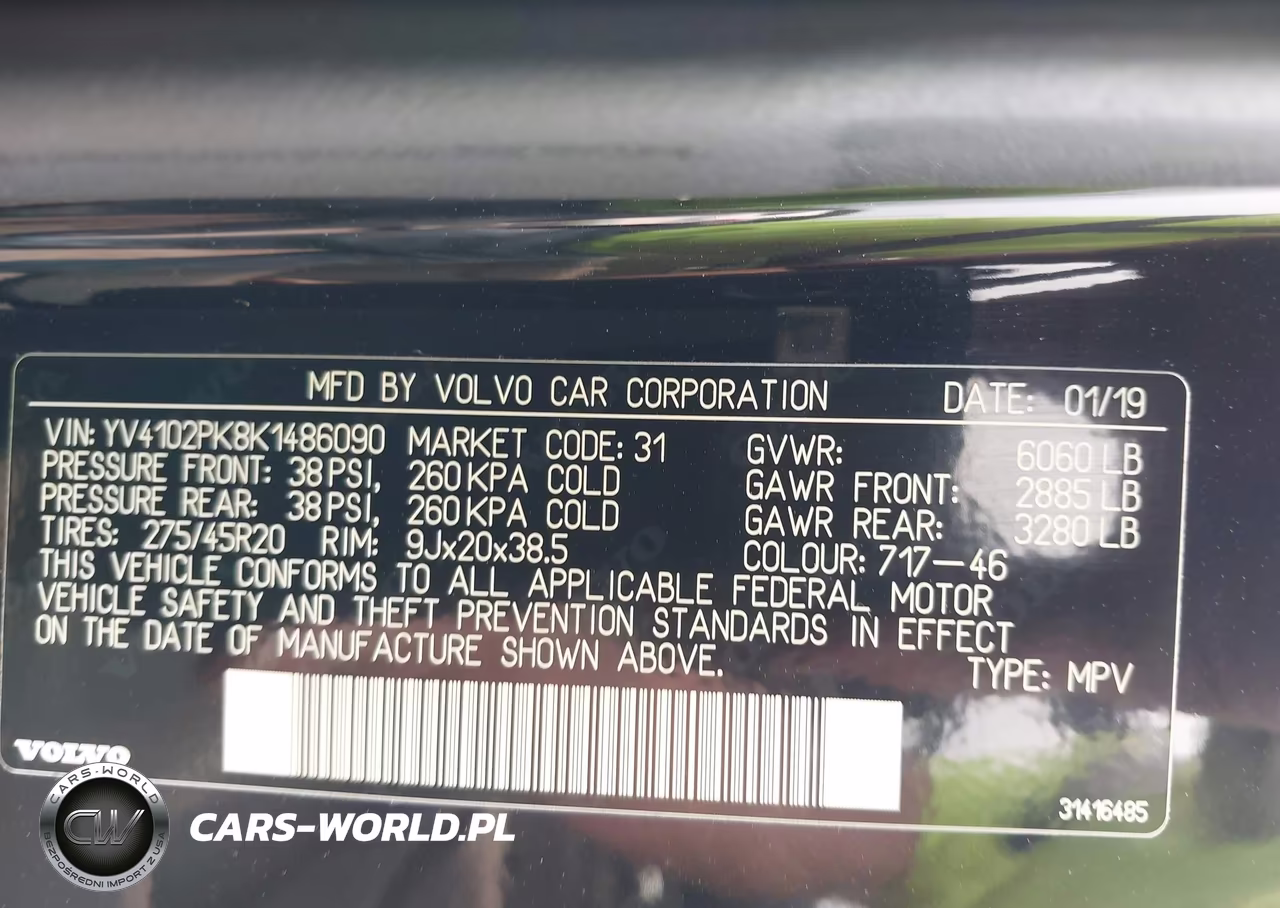 2019 Volvo Xc90 T5 Momentum VIN:YV4102PK8K1486090 - 9