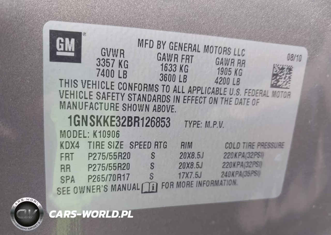 2011 Chevrolet Suburban Ltz VIN:1GNSKKE32BR126853 - 9