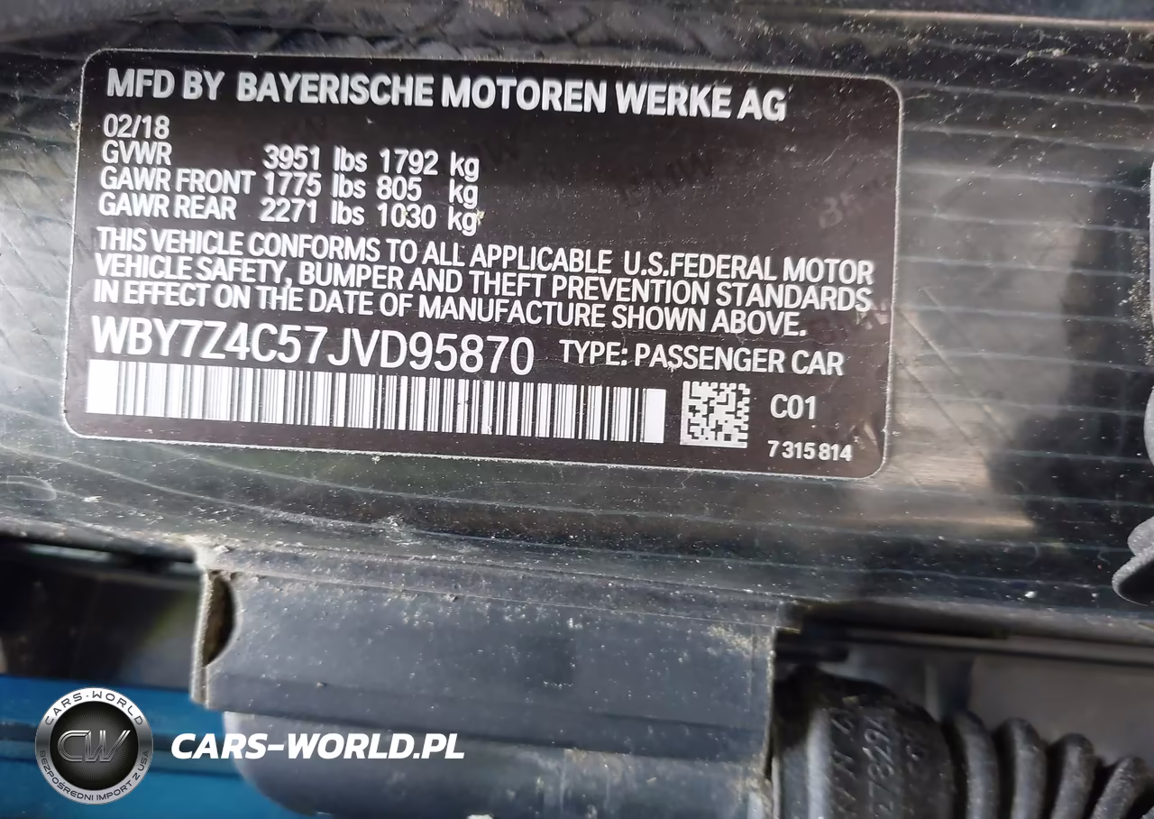 2018 BMW I3 94Ah W-Range Extender VIN:WBY7Z4C57JVD95870 - 9