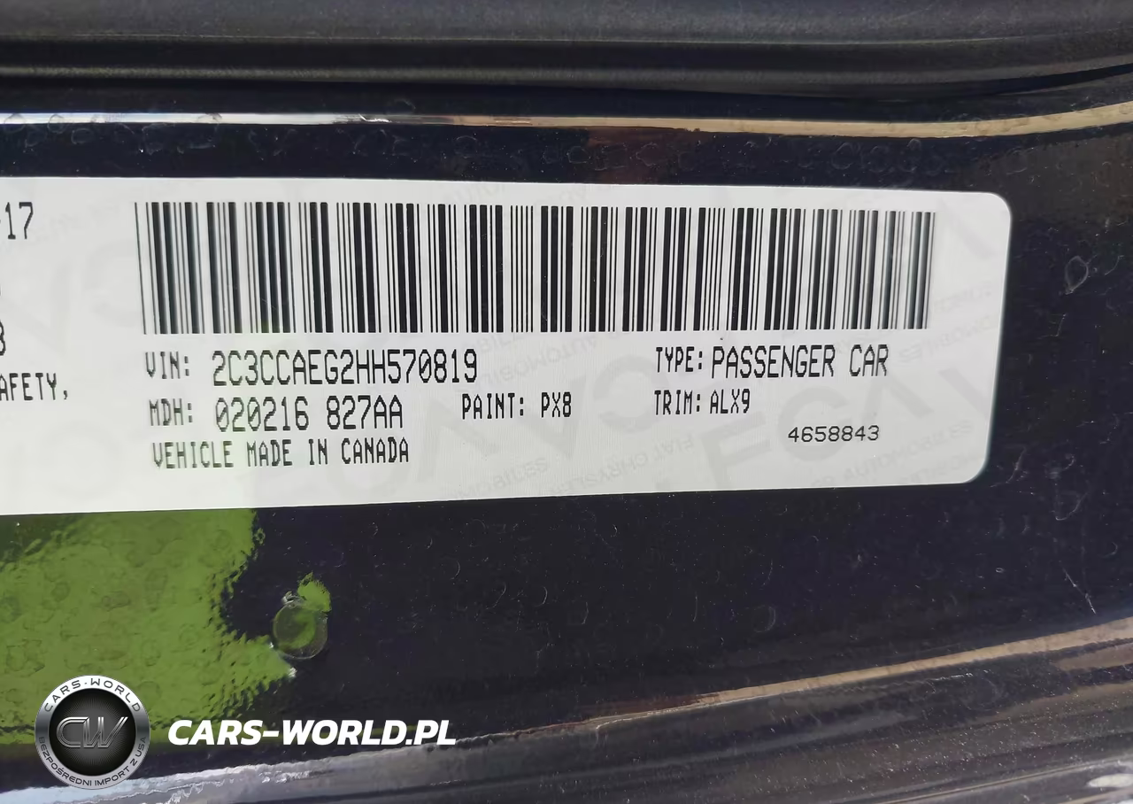 2017 Chrysler 300C VIN:2C3CCAEG2HH570819 - 9