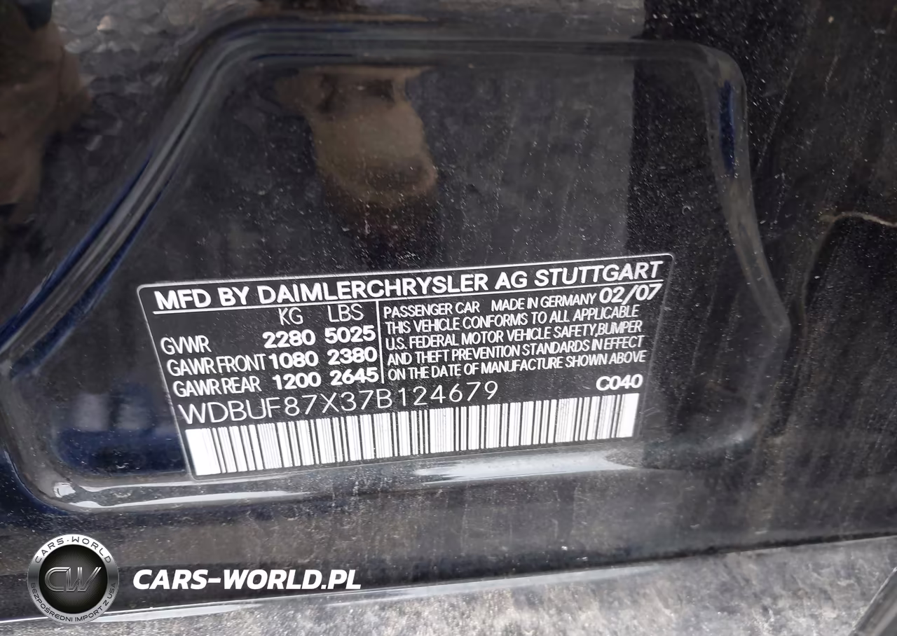2007 Mercedes-Benz E 350 4Matic VIN:WDBUF87X37B124679 - 9