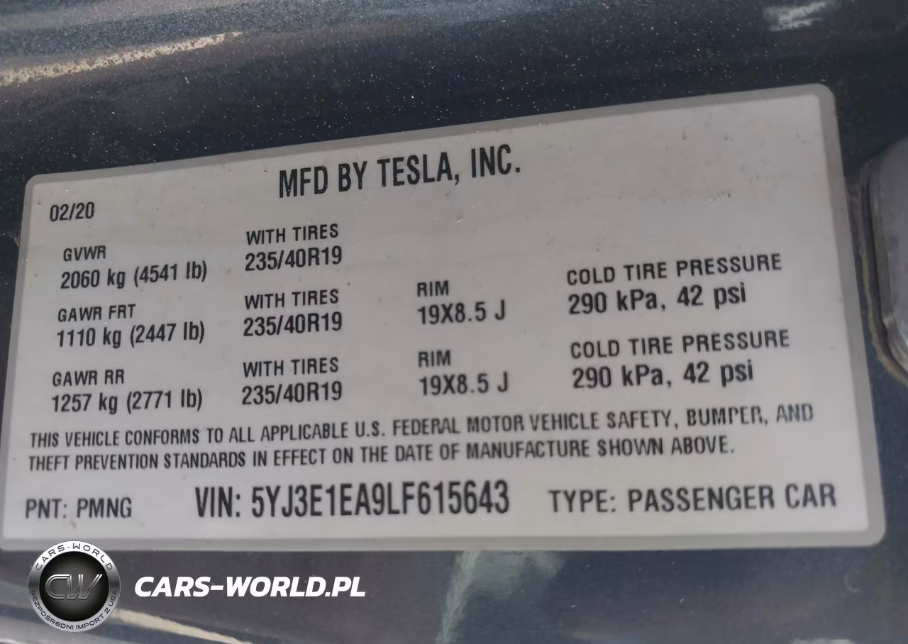 2020 Tesla Model 3 Standard Range Plus Rear-Wheel Drive-Standard Range Rear-Wheel Drive VIN:5YJ3E1EA9LF615643 - 9