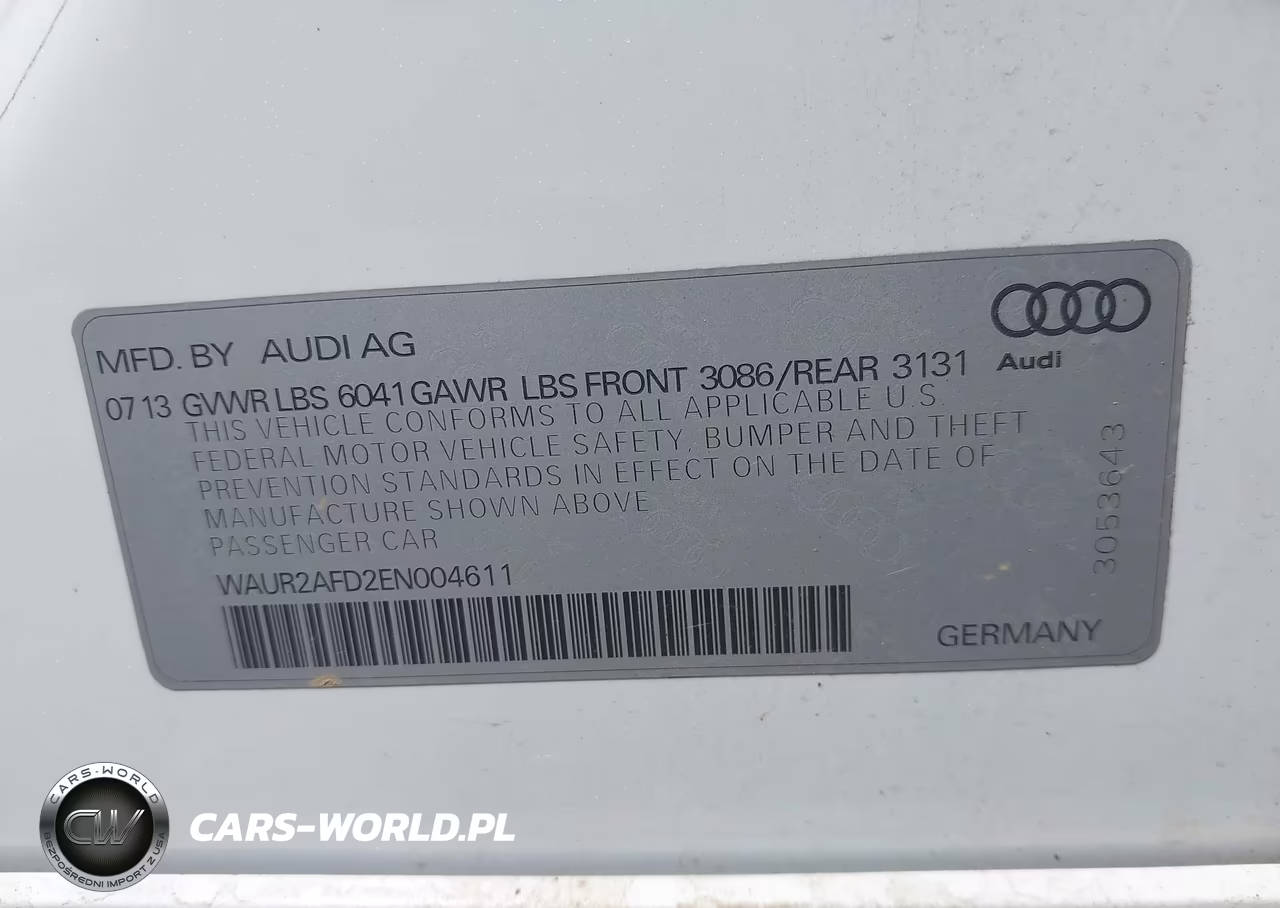 2014 Audi A8 L 4.0T VIN:WAUR2AFD2EN004611 - 9