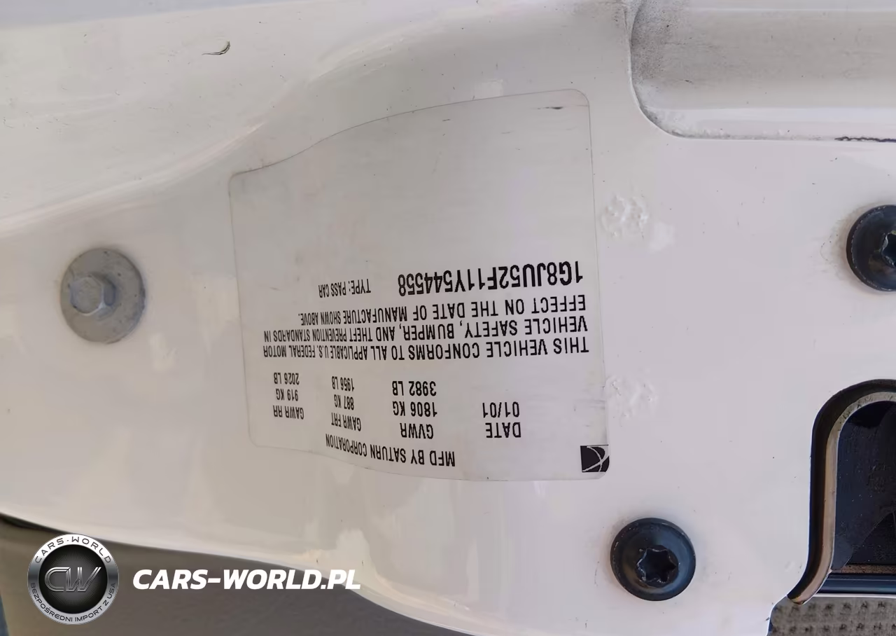 2001 Saturn L200 VIN:1G8JU52F11Y544558 - 9