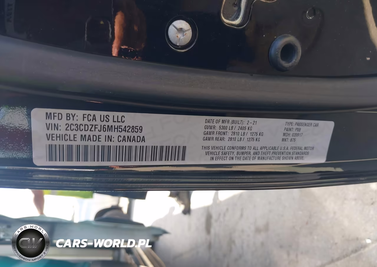 2021 Dodge Challenger R-T Scat Pack VIN:2C3CDZFJ6MH542859 - 9