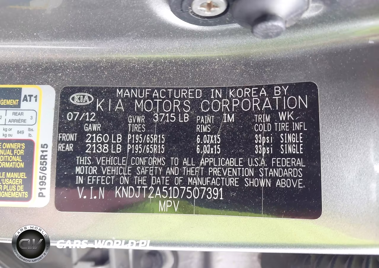 2013 Kia Soul VIN:KNDJT2A51D7507391 - 9