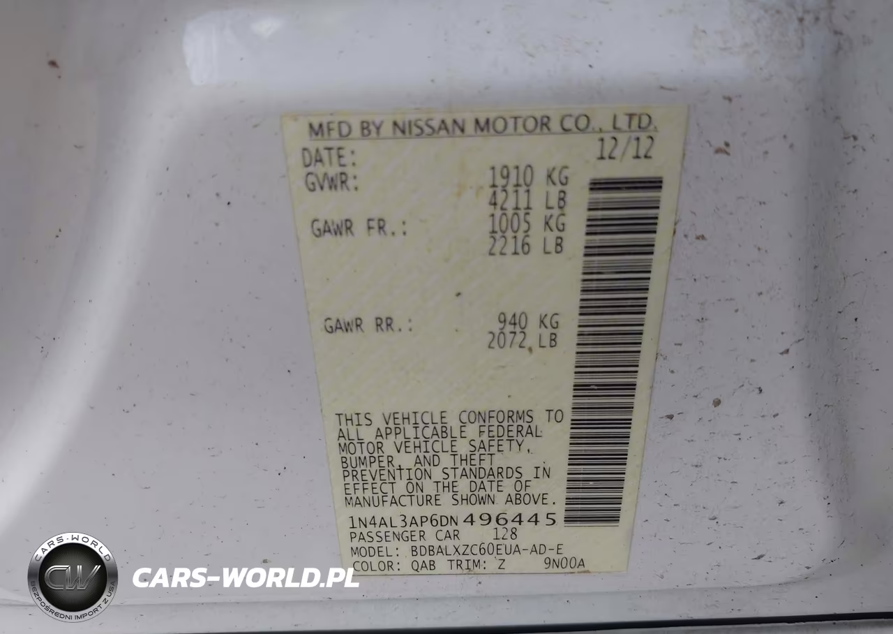 2013 Nissan Altima 2.5 Sl VIN:1N4AL3AP6DN496445 - 9