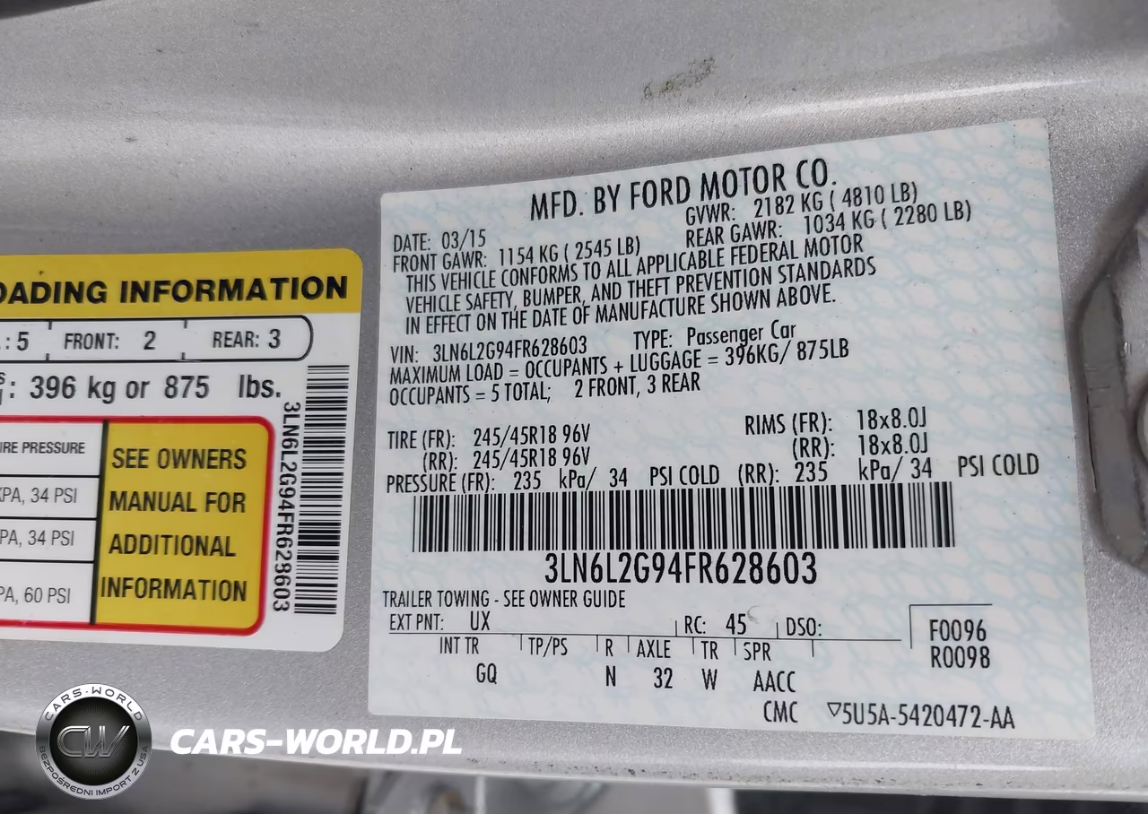2015 Lincoln Mkz VIN:3LN6L2G94FR628603 - 9
