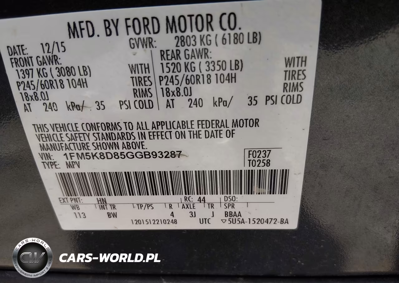 2016 Ford Explorer Xlt VIN:1FM5K8D85GGB93287 - 9