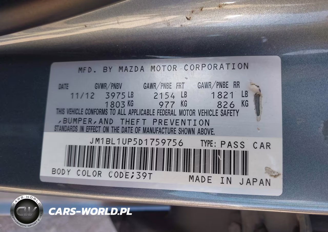 2013 Mazda Mazda3 I Sport VIN:JM1BL1UP5D1759756 - 9