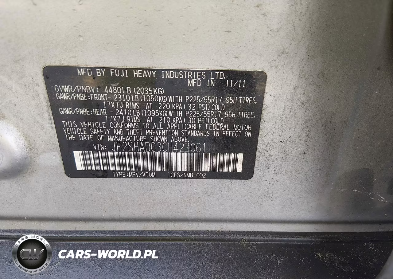 2012 Subaru Forester 2.5X Premium VIN:JF2SHADC3CH423061 - 9