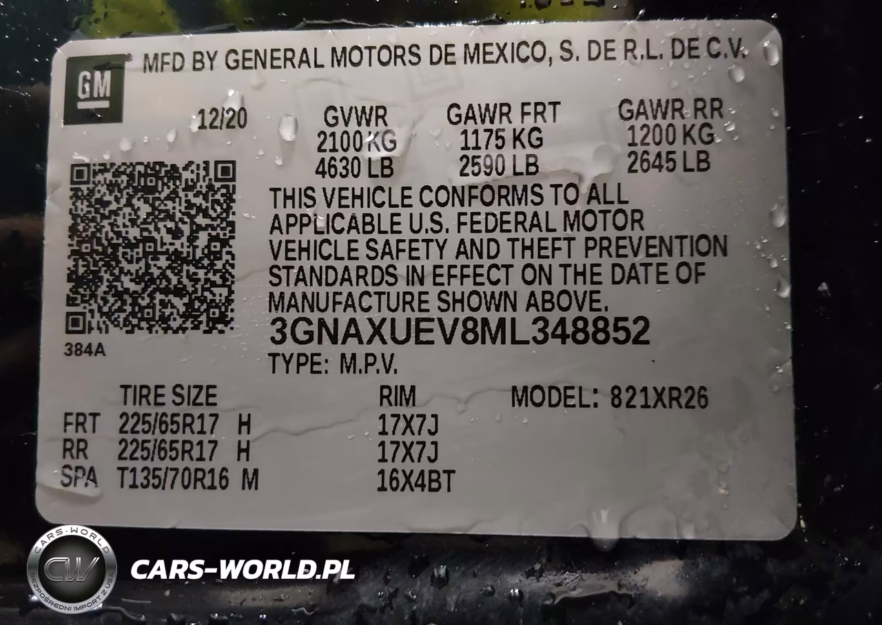 2021 Chevrolet Equinox Awd Lt VIN:3GNAXUEV8ML348852 - 9