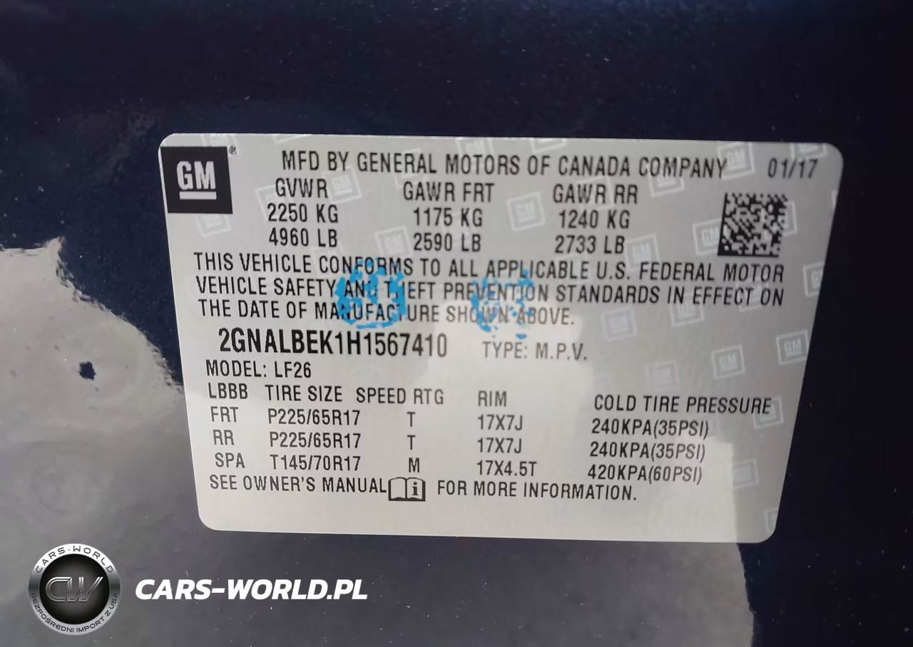 2017 Chevrolet Equinox Ls VIN:2GNALBEK1H1567410 - 9