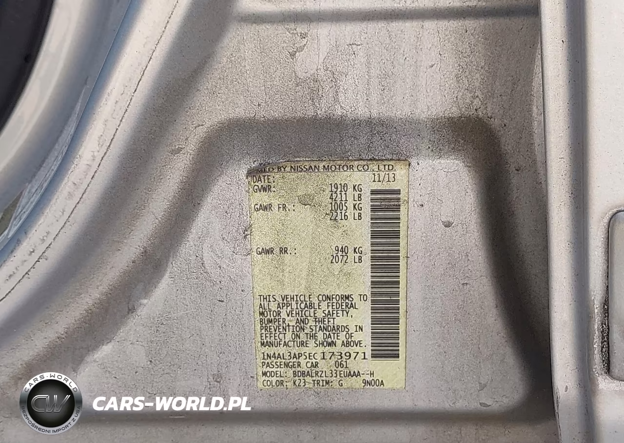 2014 Nissan Altima 2.5 S VIN:1N4AL3AP5EC173971 - 9