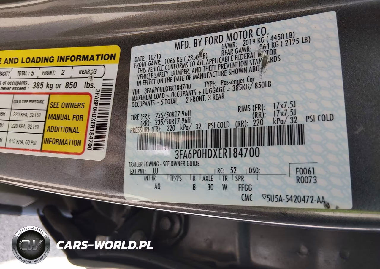 2014 Ford Fusion Se VIN:3FA6P0HDXER184700 - 9