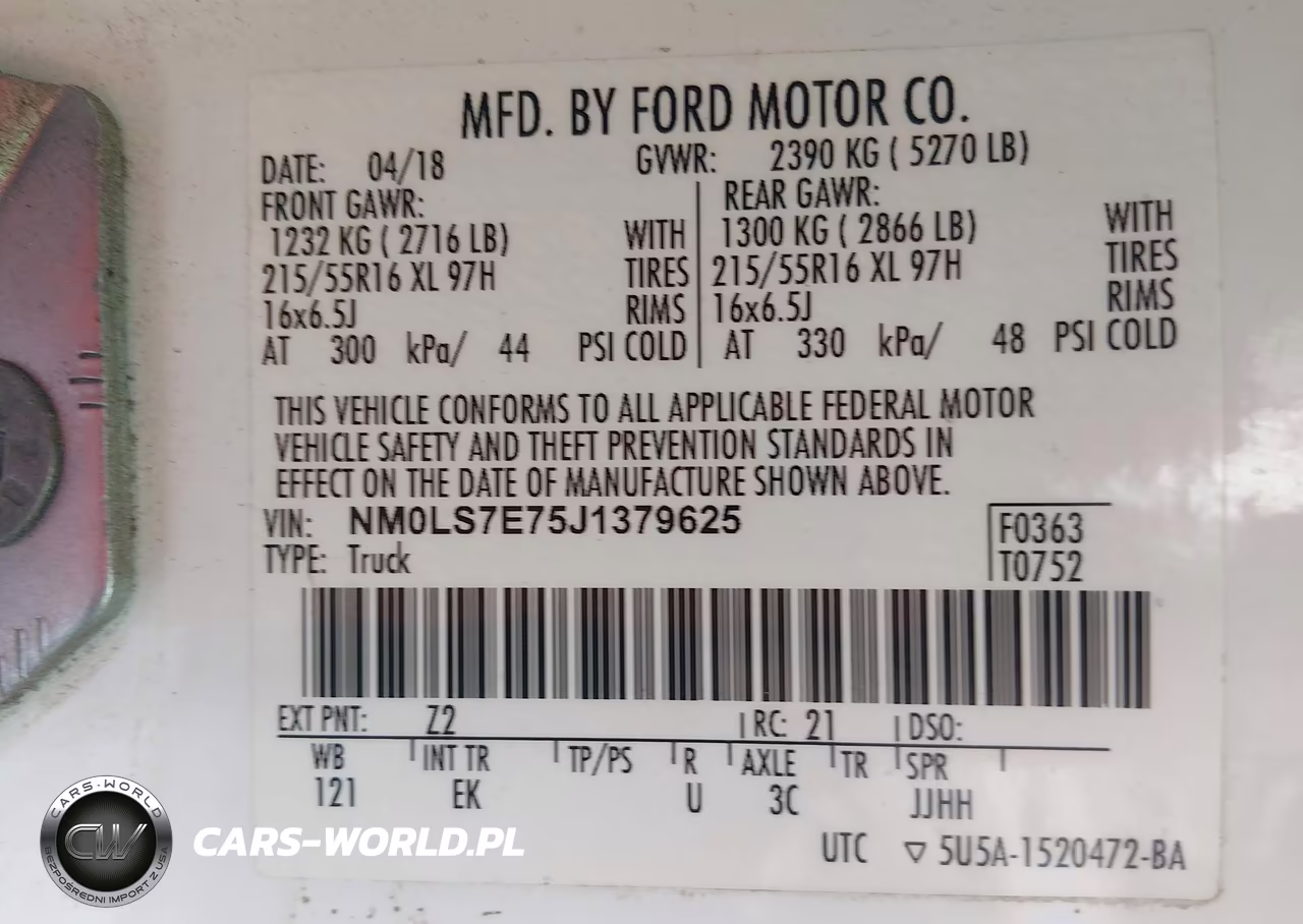2018 Ford Transit Connect Xl VIN:NM0LS7E75J1379625 - 9