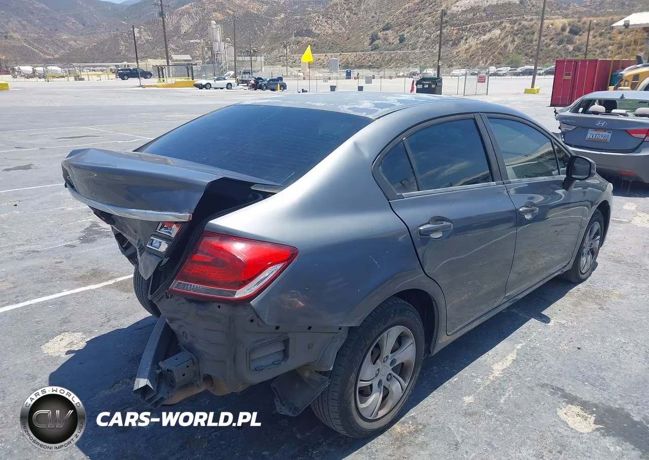 2013 Honda Civic Lx VIN:19XFB2F50DE250175 - 4