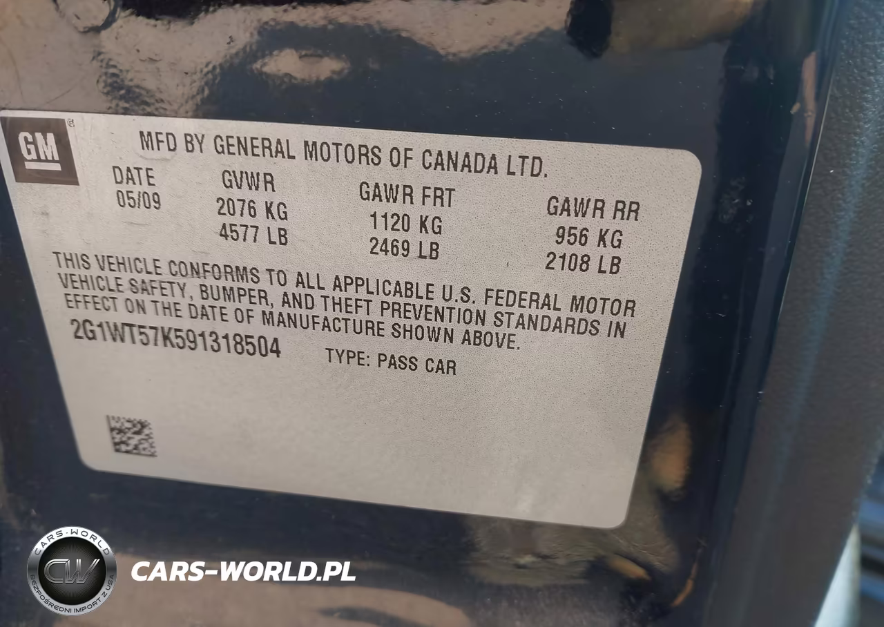 2009 Chevrolet Impala Lt VIN:2G1WT57K591318504 - 9