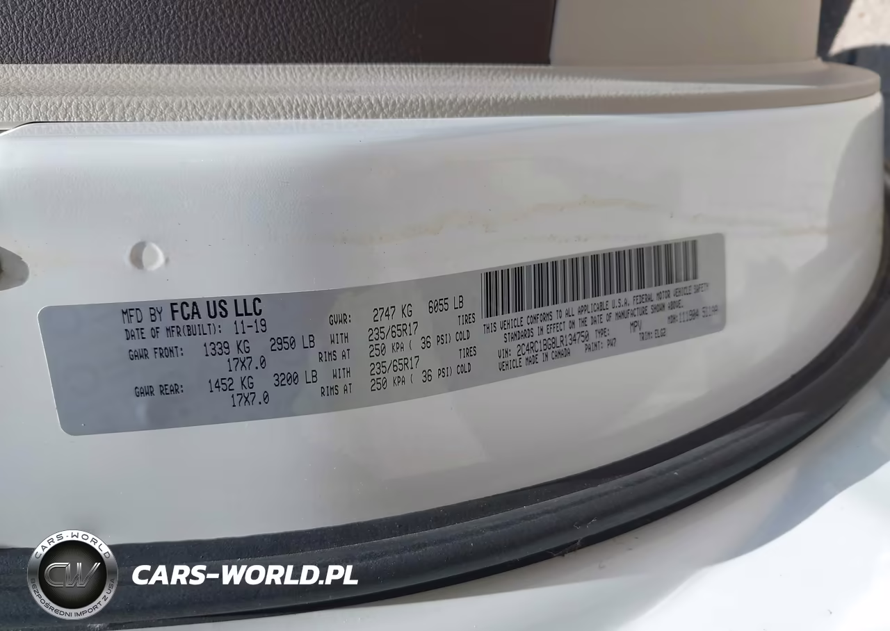 2020 Chrysler Pacifica Touring L VIN:2C4RC1BG8LR134750 - 9
