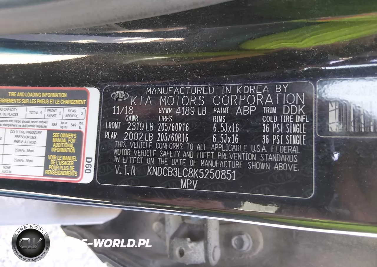 2019 Kia Niro Lx VIN:KNDCB3LC8K5250851 - 9